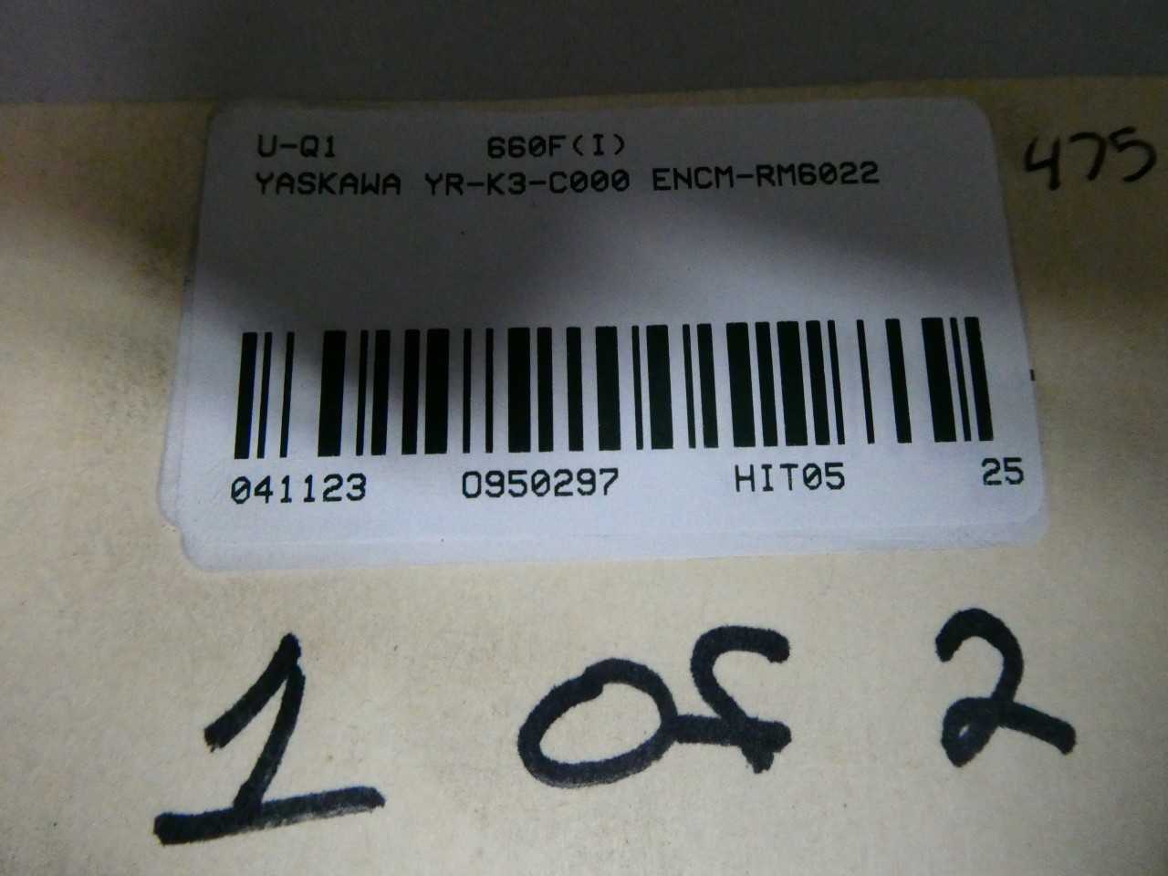YASKAWA YR-K3-C000 ENCM-RM6022 YASNAC MRC MOTOMAN ROBOT AND CONTROLLER ASSEMBLY - INDUSTRIAL ROBOTS