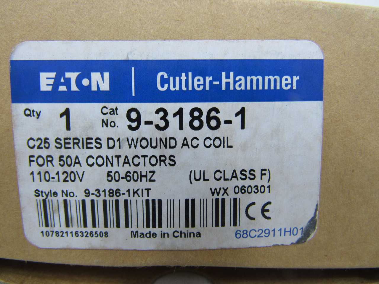 Lot of Qty 100x Eaton 9-3186-1 Coil 50A 110/120VAC 50/60Hz - MACHINING ACCESSORIES & TOOLING