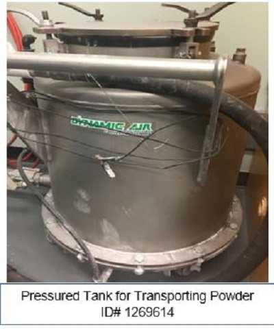Pressured Tank for Transporting Powder - PROCESS EQUIPMENT