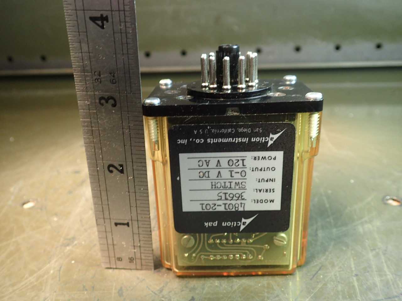 Action-Pak, 4801-201 Switch: Output 0-1VDC Power,120 VAC, 11-Pin Base - ELECTRICAL COMPONENTS