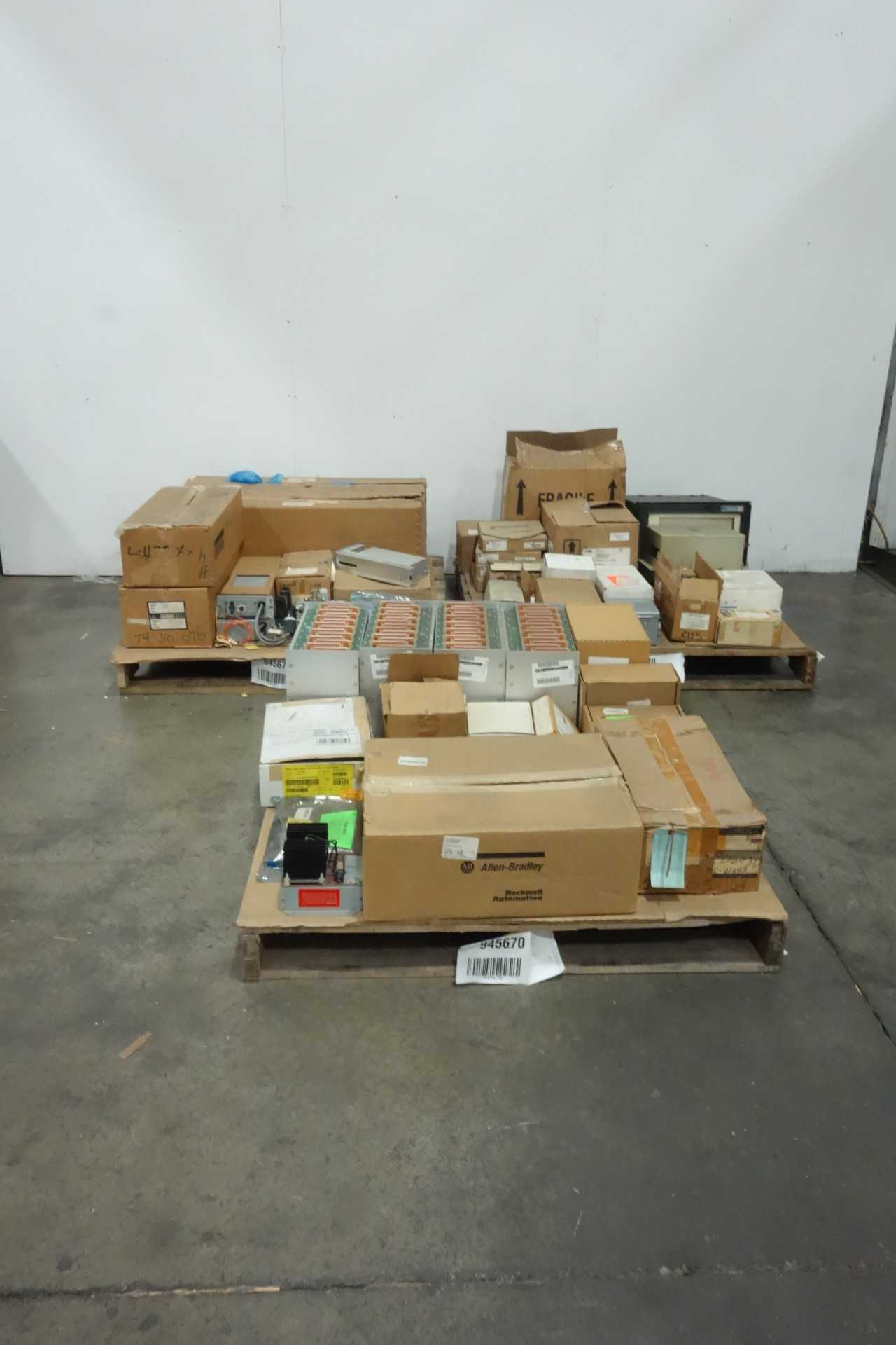 3 PALLETS OF ASSORTED ELECTRICAL - ELECTRICAL COMPONENTS