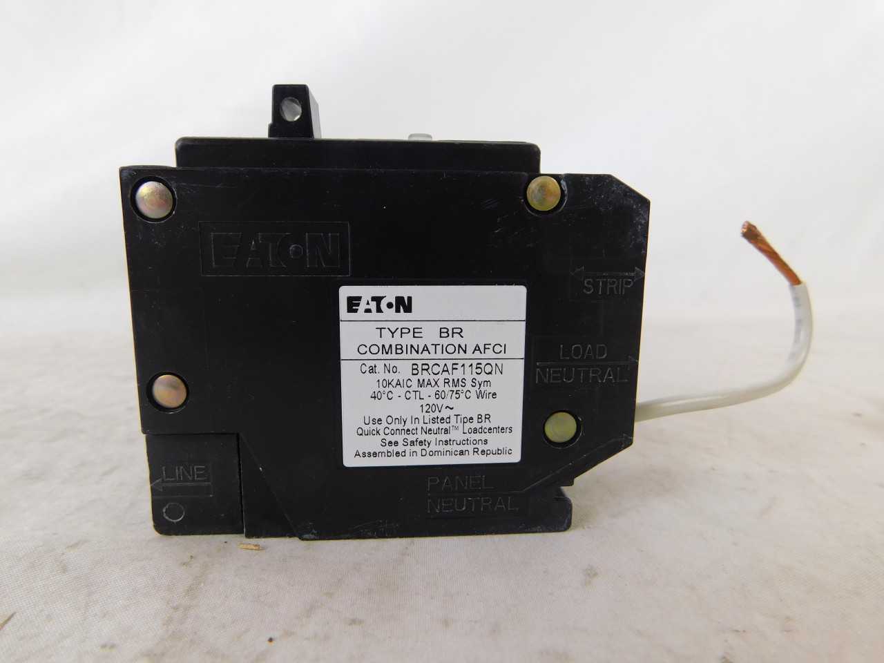 - Quantity of 100 - Eaton BRCAF115QN - Arc Fault Breakers - CIRCUIT BREAKERS