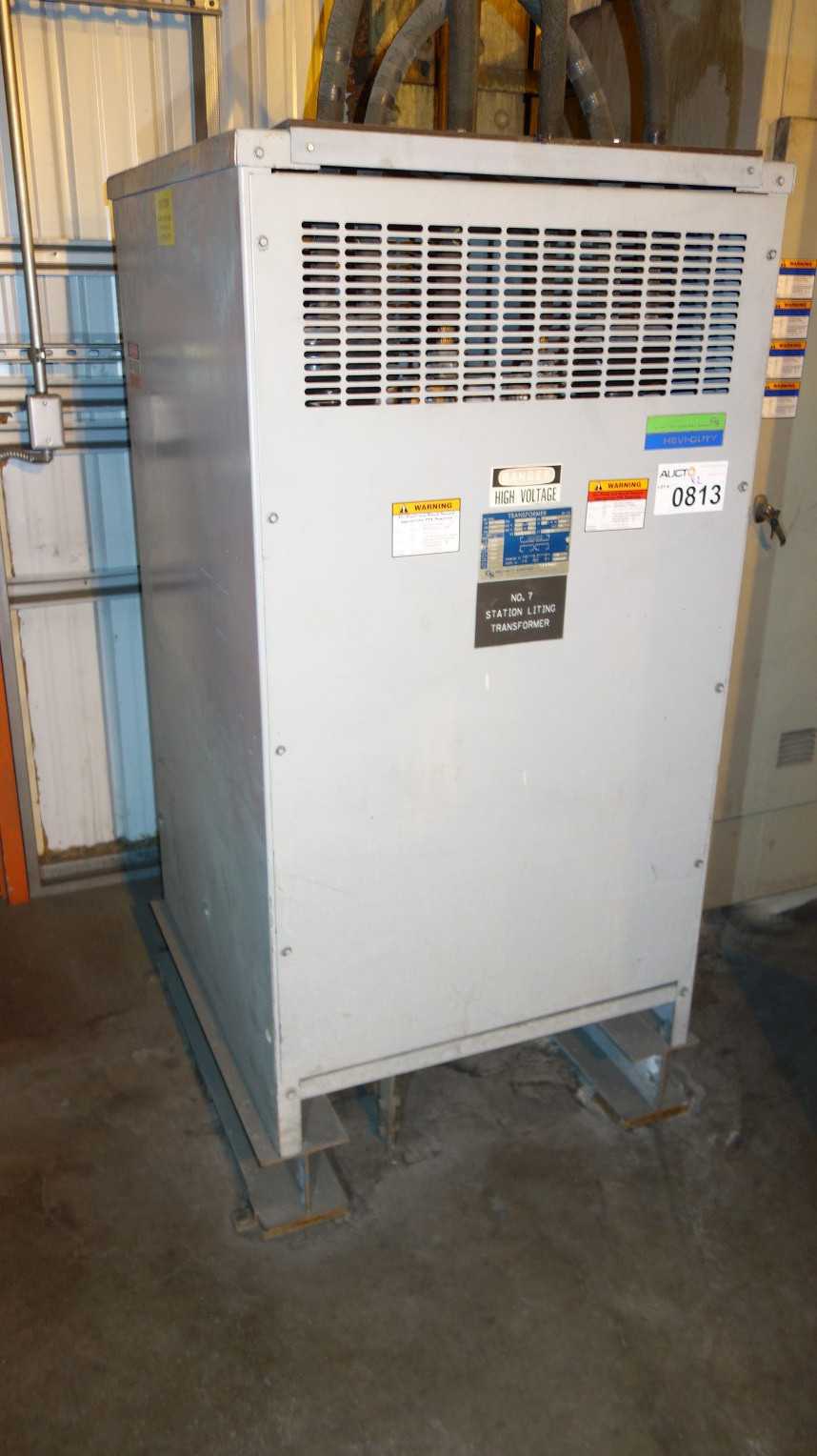 LOT OF 2 ASSORTED GS HEVI DUTY 4160V-AC 120V-AC DRY TYPE TRANSFORMER, 250KVA & 167KVA  DELAYED REMOVAL - CONTROL TRANSFORMERS