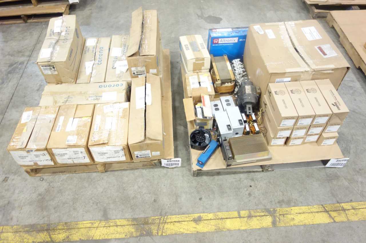 2 PALLETS OF ASSORTED ELECTRICAL - ELECTRICAL COMPONENTS