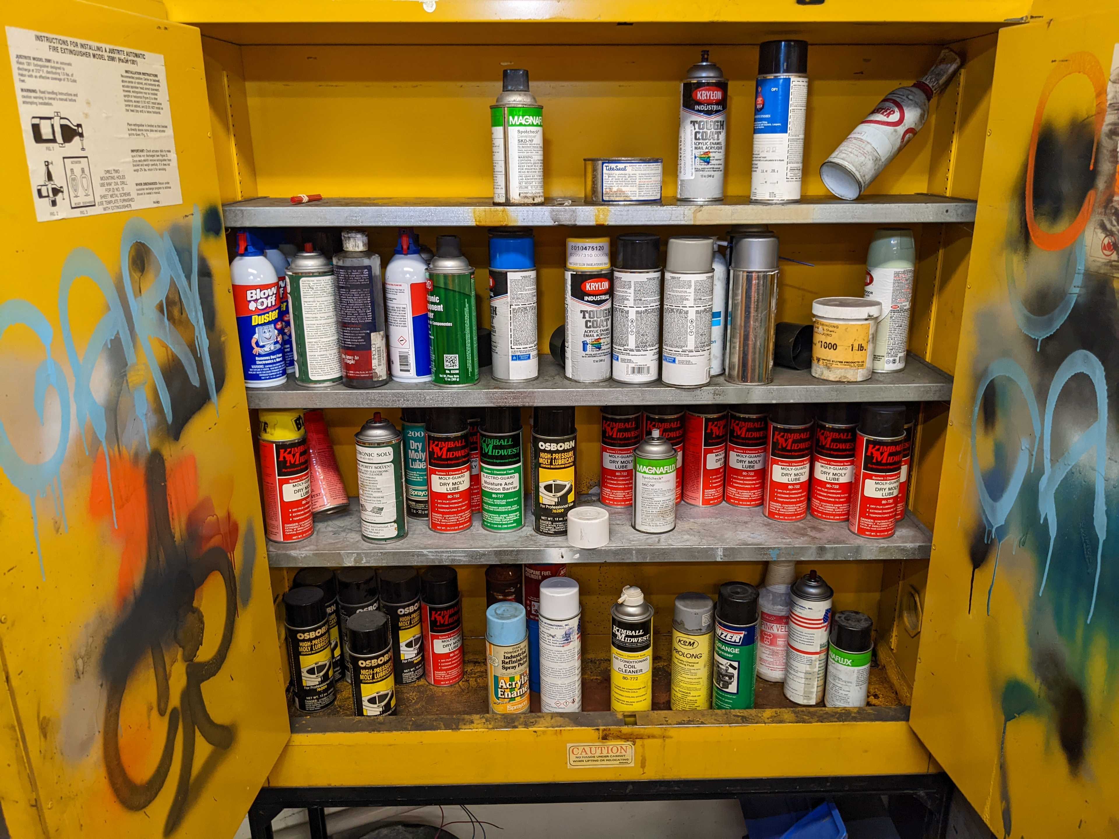 FIRE SAFETY CABINET WITH CONTENTS - SAFETY EQUIPMENT
