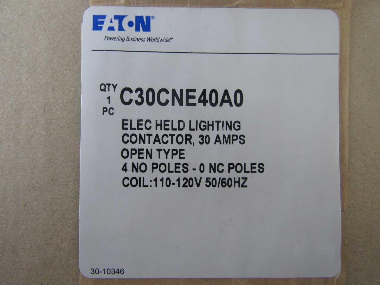 Lot of Quantity 3x C30CNE40A0 Lighting Contactors - LIGHTING