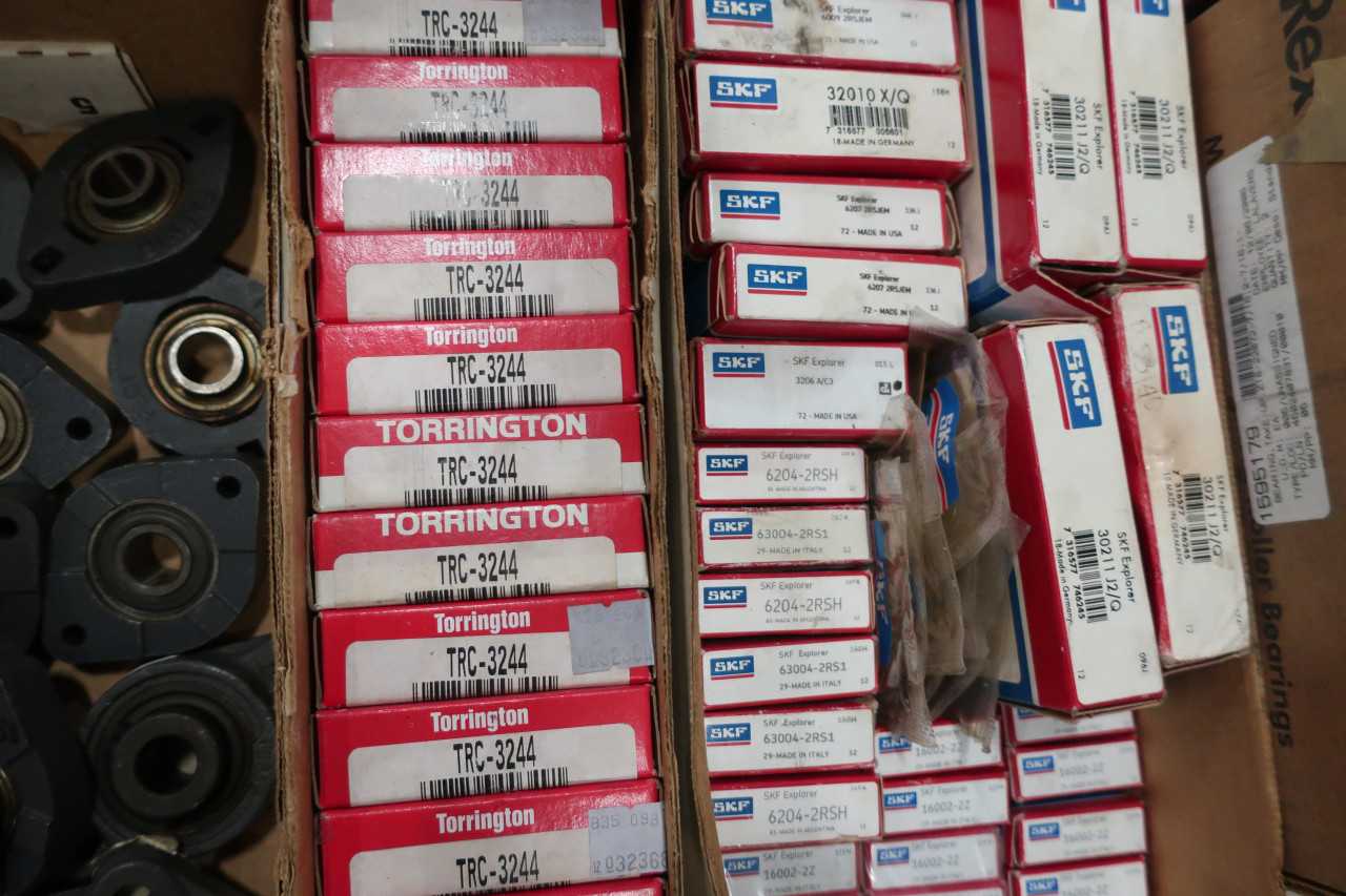 1 PALLET OF ASSORTED BEARINGS SKF. SEALMASTER, FAG, AMI - BEARINGS