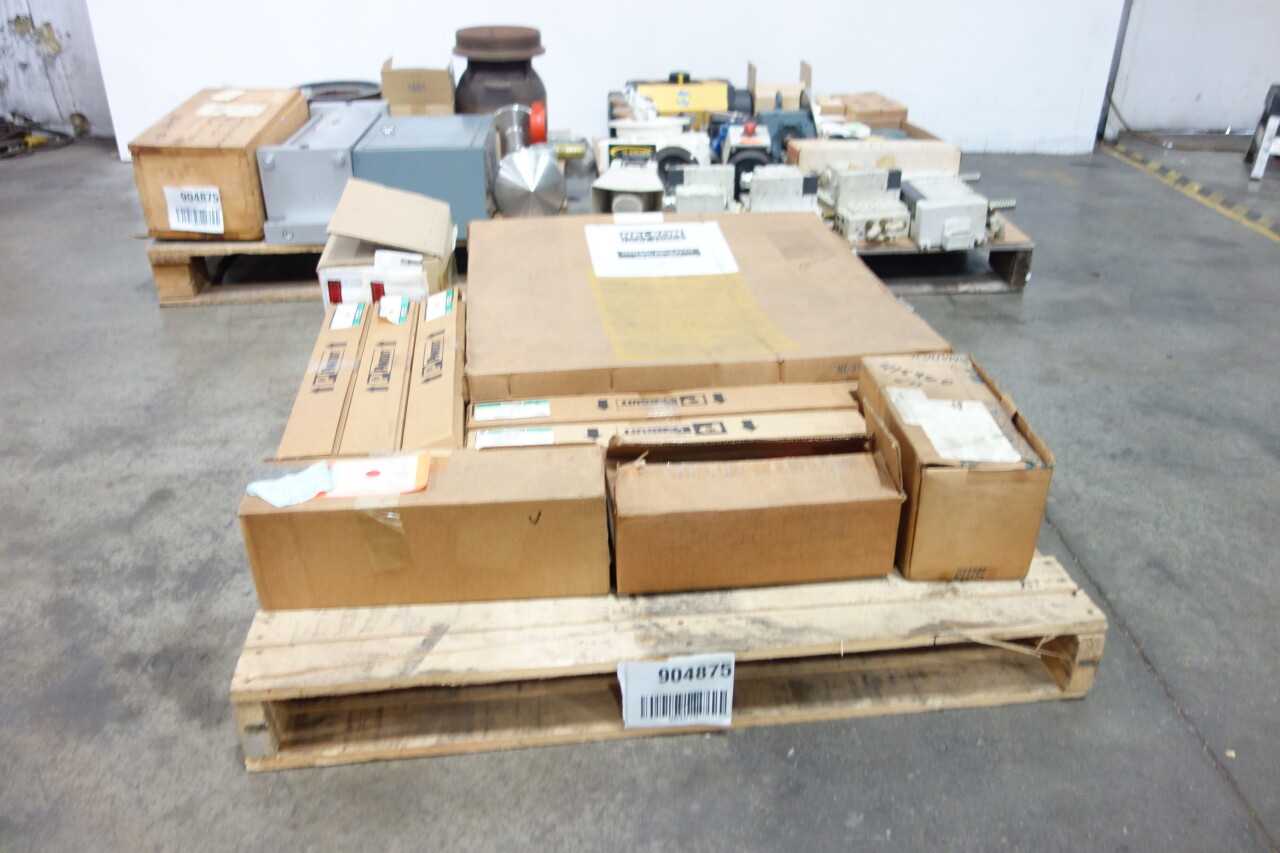 3 PALLETS OF ASSORTED INDUSTRIAL SURPLUS - ELECTRICAL COMPONENTS