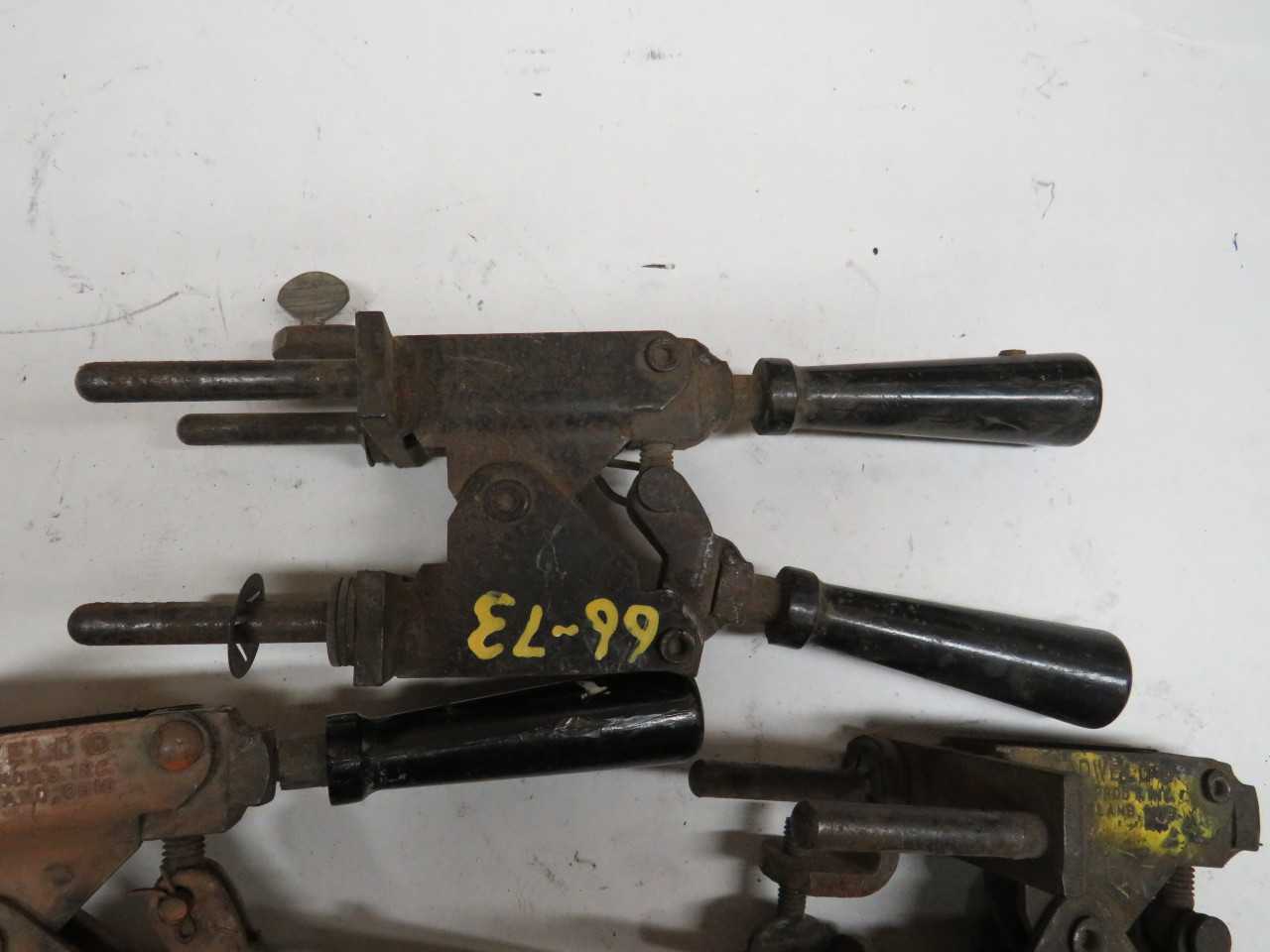 LOT OF 4 HANDLES FOR CADWELD MOLDS - HAND TOOLS