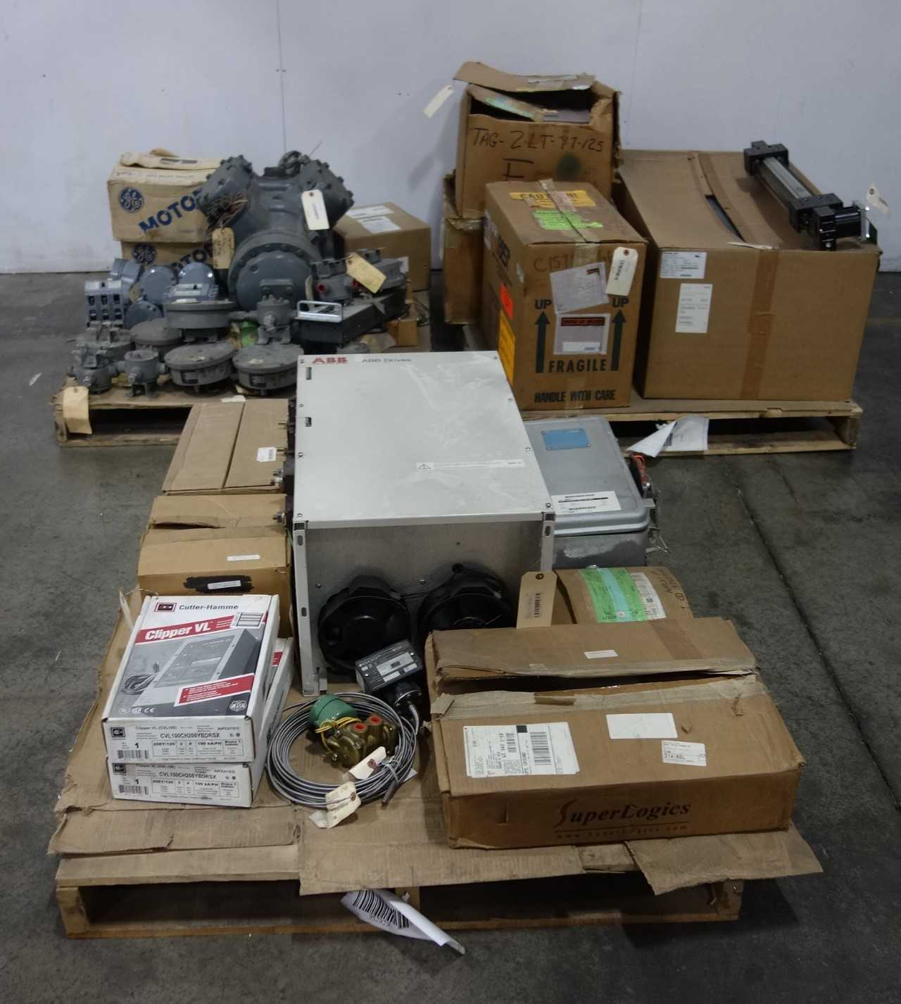 3 PALLETS OF ASSORTED ELECTRICAL - ELECTRICAL COMPONENTS