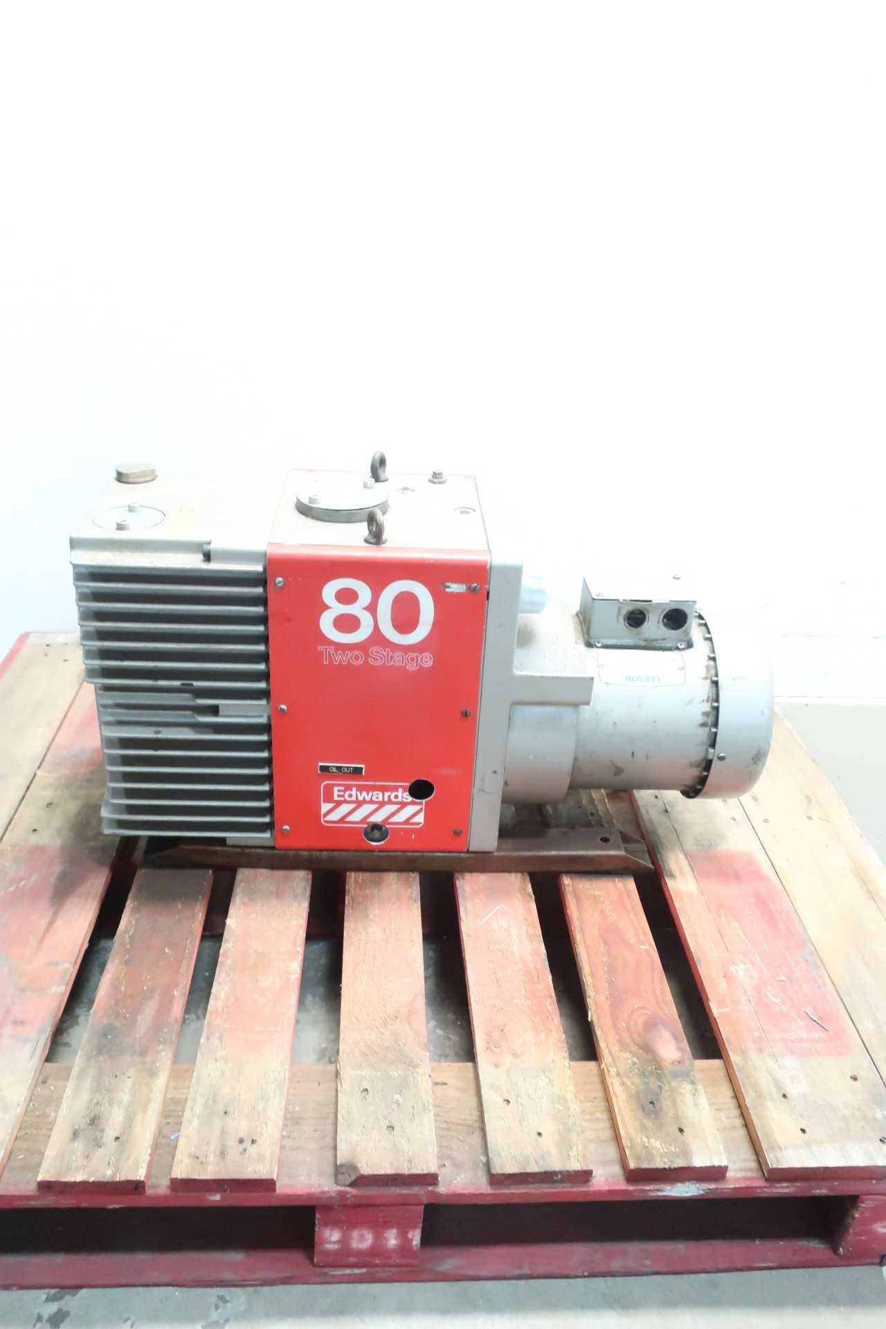 EDWARDS E2M80 ROTARY VANE 3HP 460V-AC VACUUM PUMP - VACUUM PUMP EDWARDS E2M80 ROTARY VANE 3HP 460V-AC VACUUM PUMP - VACUUM PUMP