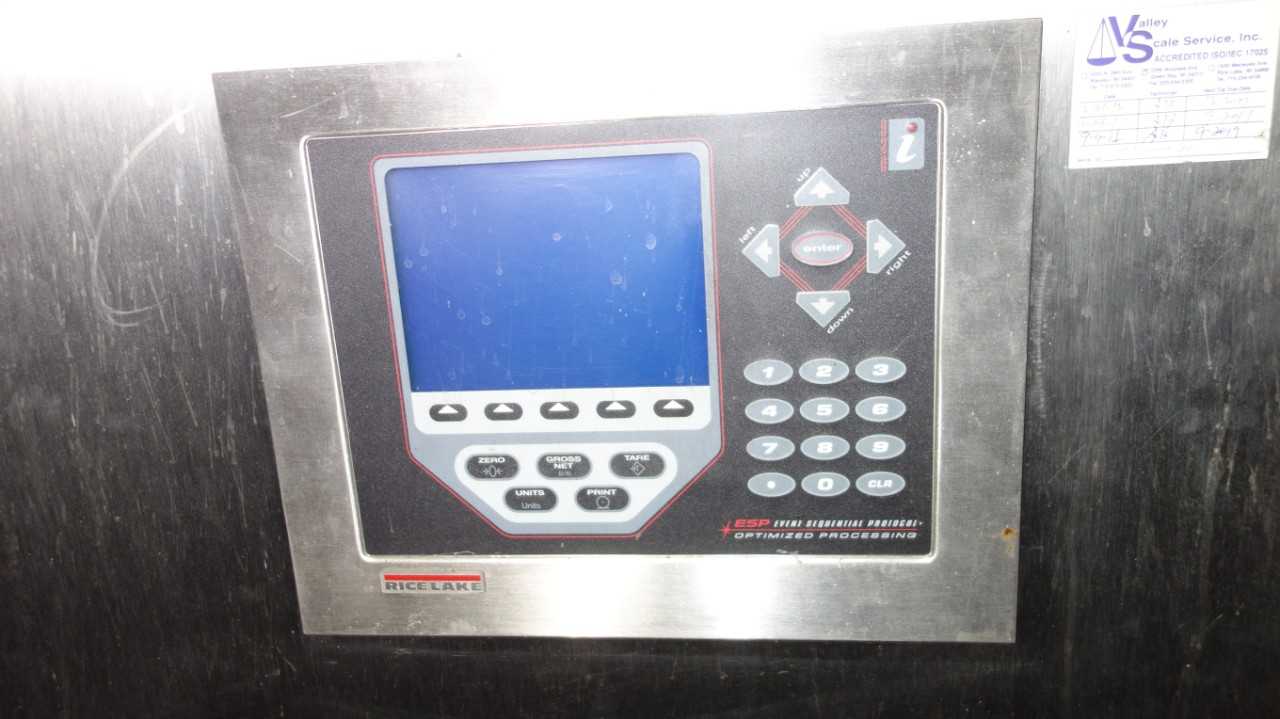 RICE LAKE 69771 WEIGH SCALE CONTROL PANEL W/ ALLEN BRADLEY 1756 CONTROLLOGIX MODULE RACK - AUTOMATION & CONTROLS