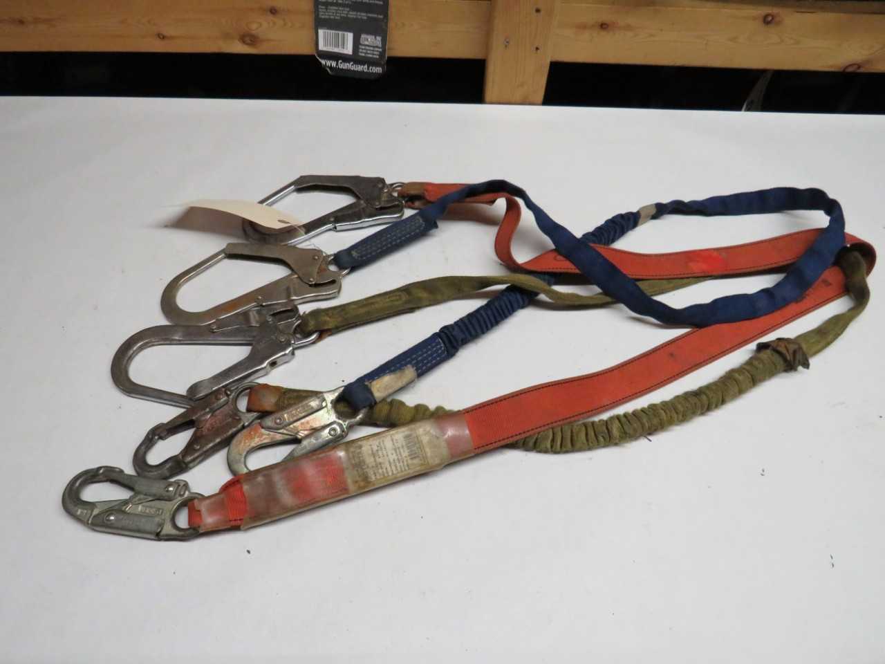 LOT OF 3 ASSORTED PROTECTA AE544CPW26 SAFETY LANYARD - SAFETY EQUIPMENT