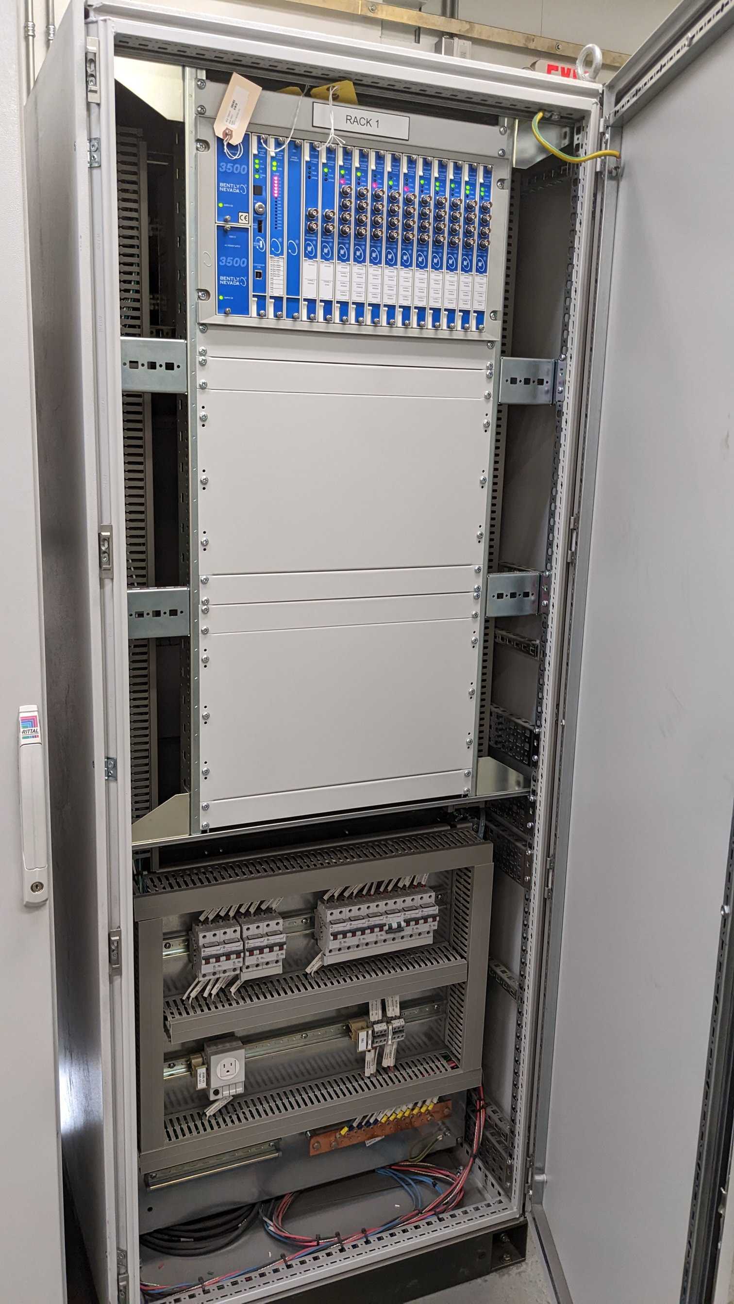 GE BENTLY NAVADA PLC CABINET - AUTOMATION & CONTROLS