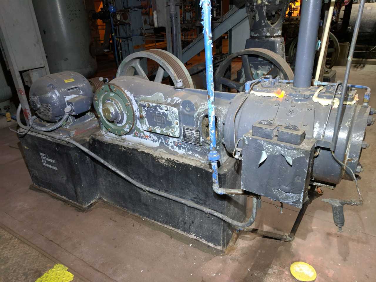LOT OF 2 GARDNER DENVER R-9-CN 9X9, 7X7 COMPRESSORS - ELECTRIC POWER TOOLS