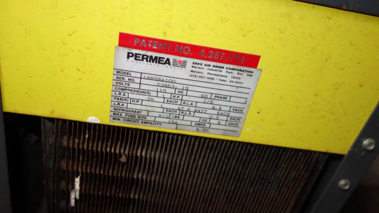 1 HP COMPRESSED AIR DRYER - REFRIGERATED 115V-AC Single Phase - AIR DRYERS