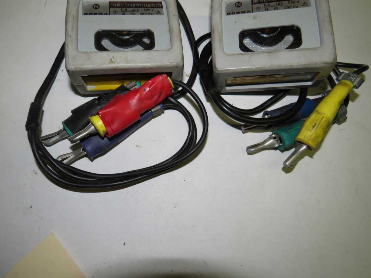 LOT OF 2 PHASE ROTATION METERS - ELECTRIC POWER TOOLS