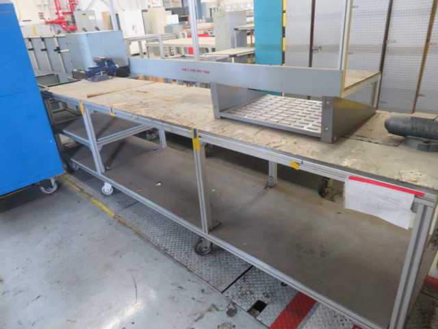 Wilton Vice and Aluminum Table on wheels (2) vices - MISCELLANEOUS