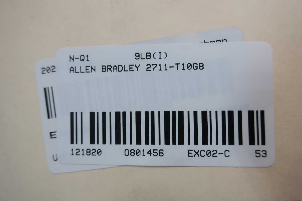ALLEN BRADLEY 2711-T10G8 OPERATOR INTERFACE PANEL SER D - AUTOMATION & CONTROLS