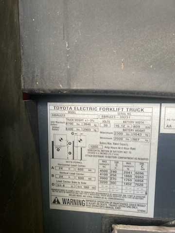 Toyota Reach Forklift with Charger - FORKLIFTS