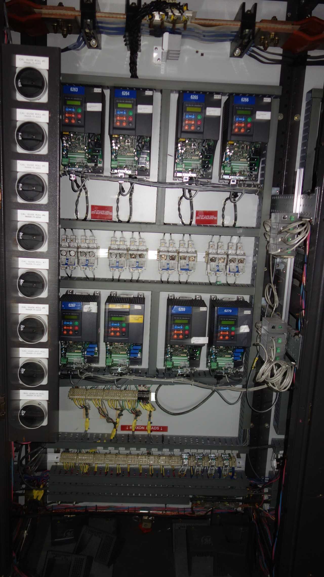 GE INNOVATION SERIES 3VVRJ607CI040 LV AC DRIVE CABINET - MOTOR DRIVES