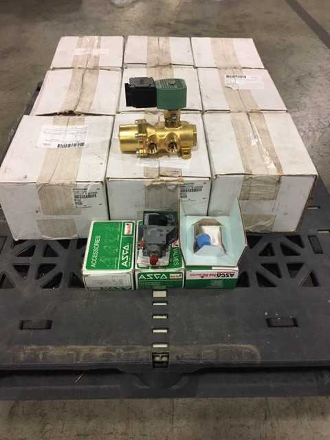 LOT OF 12 ASSORTED ASCO SOLENOID VALVE/PARTS KIT JKF8344G074MO SF8318D1MS 306221 - SOLENOID VALVE