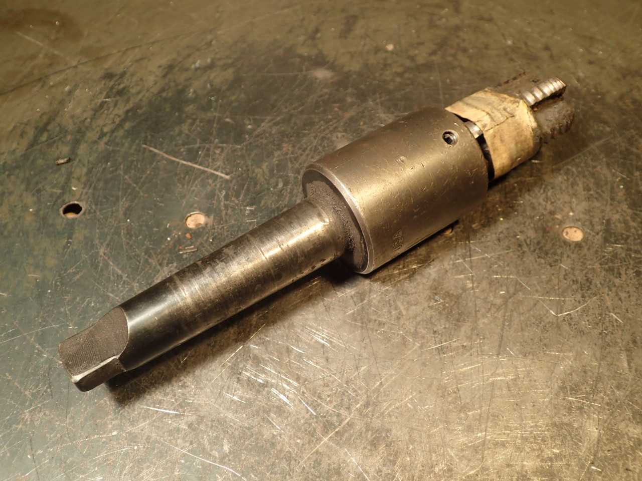 Collis 1" Pipe Tap Holder with Interruped NPT Tap: Morse Taper #3 Shank MT3 3MT - HOLEMAKING TOOLS