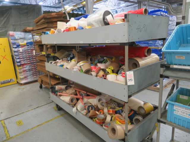 Rack of tapes includes rack - MISCELLANEOUS