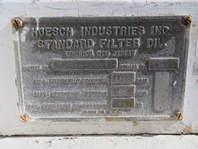 Hoesch Industries Filter Press - MISCELLANEOUS