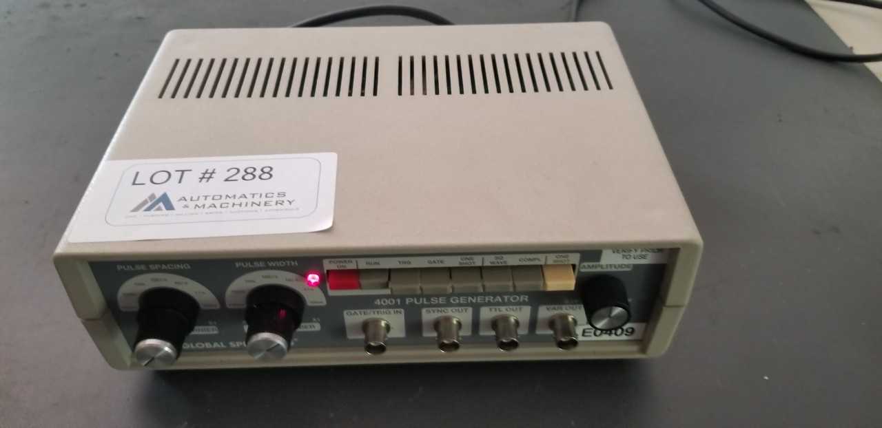 4001 Pulse Generator - METAL INSPECTION EQUIPMENT 4001 Pulse Generator - METAL INSPECTION EQUIPMENT