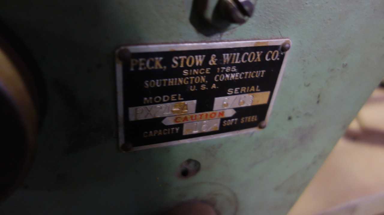 PECK STOW & WILCOX PX34-A 16 GAUGE SOFT STEEL HAND BRAKE BENDER TABLE - PIPE & TUBE BENDERS