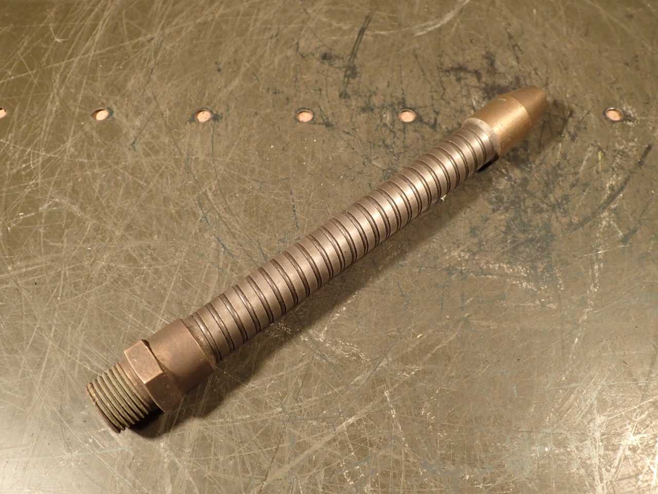 9" Long Machinist CNC Mill Milling Flexible Coolant Nozzle: 1/2" NPT Thread - MACHINING ACCESSORIES & TOOLING