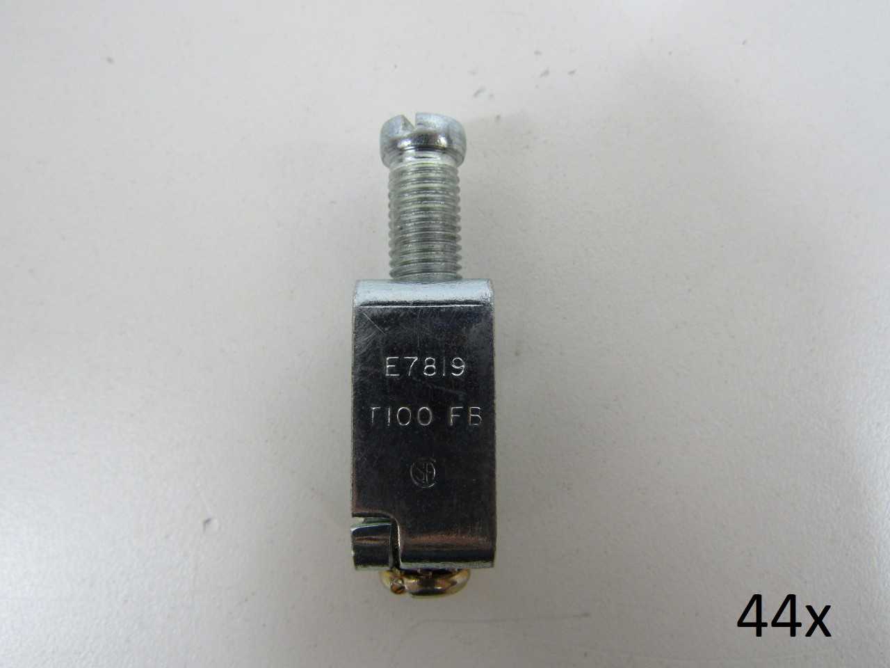 Lot of Quantity 44x T100FB Lugs - ELECTRICAL COMPONENTS