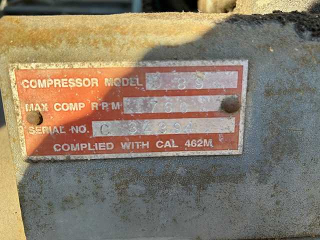 CURTIS D 89 COMPRESSOR - AIR COMPRESSORS