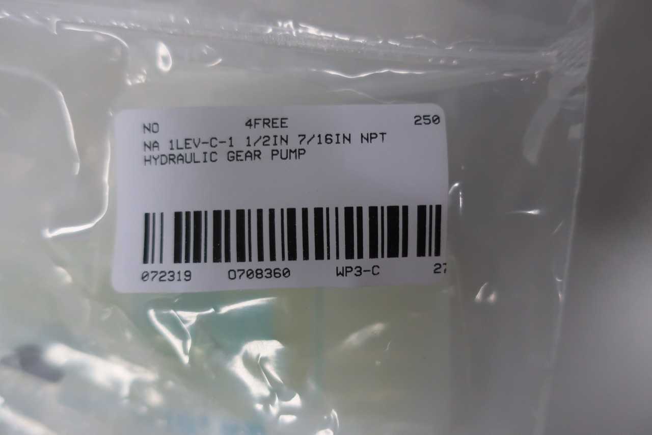 TUTHILL 1LEV-C-1 HYDRAULIC GEAR PUMP 1/2IN NPT - GEAR PUMP
