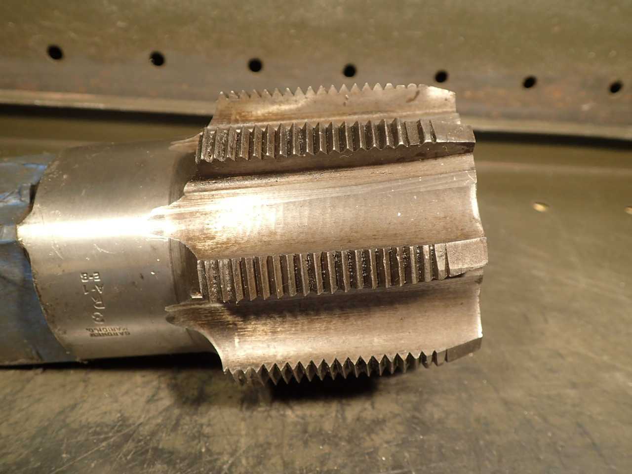 Gardner 3" -9N 9 TPI Hand Thread Tap: 8-Flute, 2-3/4" Long Flutes, 6" OAL, AS-IS - MACHINING ACCESSORIES & TOOLING