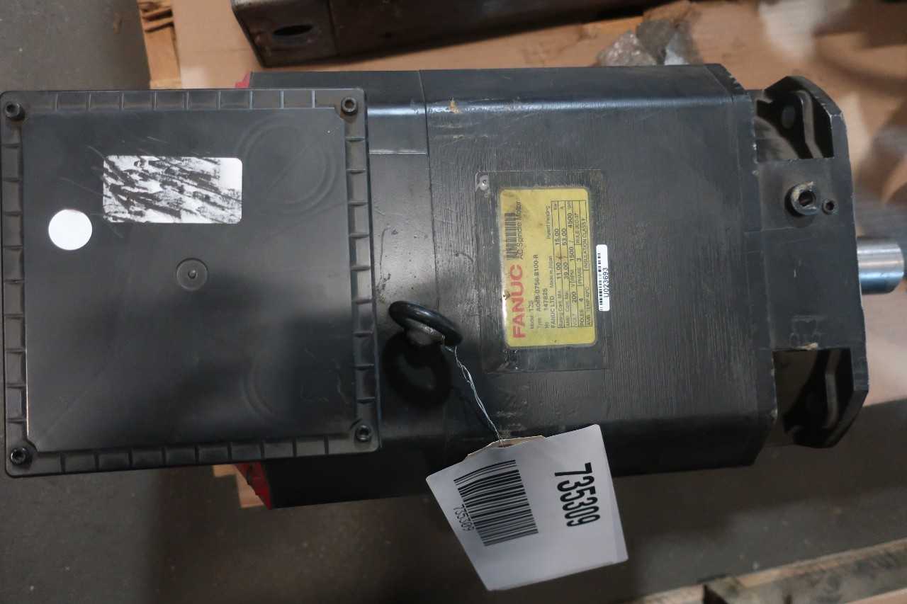1 LOT OF A06B-0756-B100-R 12S 3PH 15KW 4500RPM 200V-AC SERVO MOTOR- FANUC - SERVO