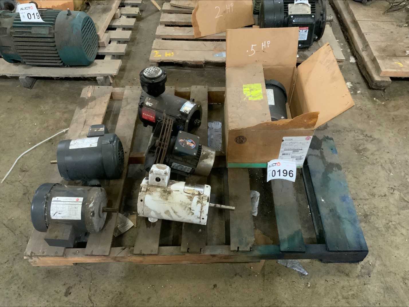 Bulk Lot of 0.5 HP Motors (Quantity of 6) - ELECTRIC MOTORS