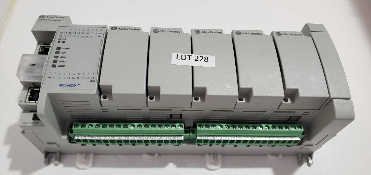 Allen Bradley Micro 850  2080-LC50-48QWB PLC - AUTOMATION & CONTROLS