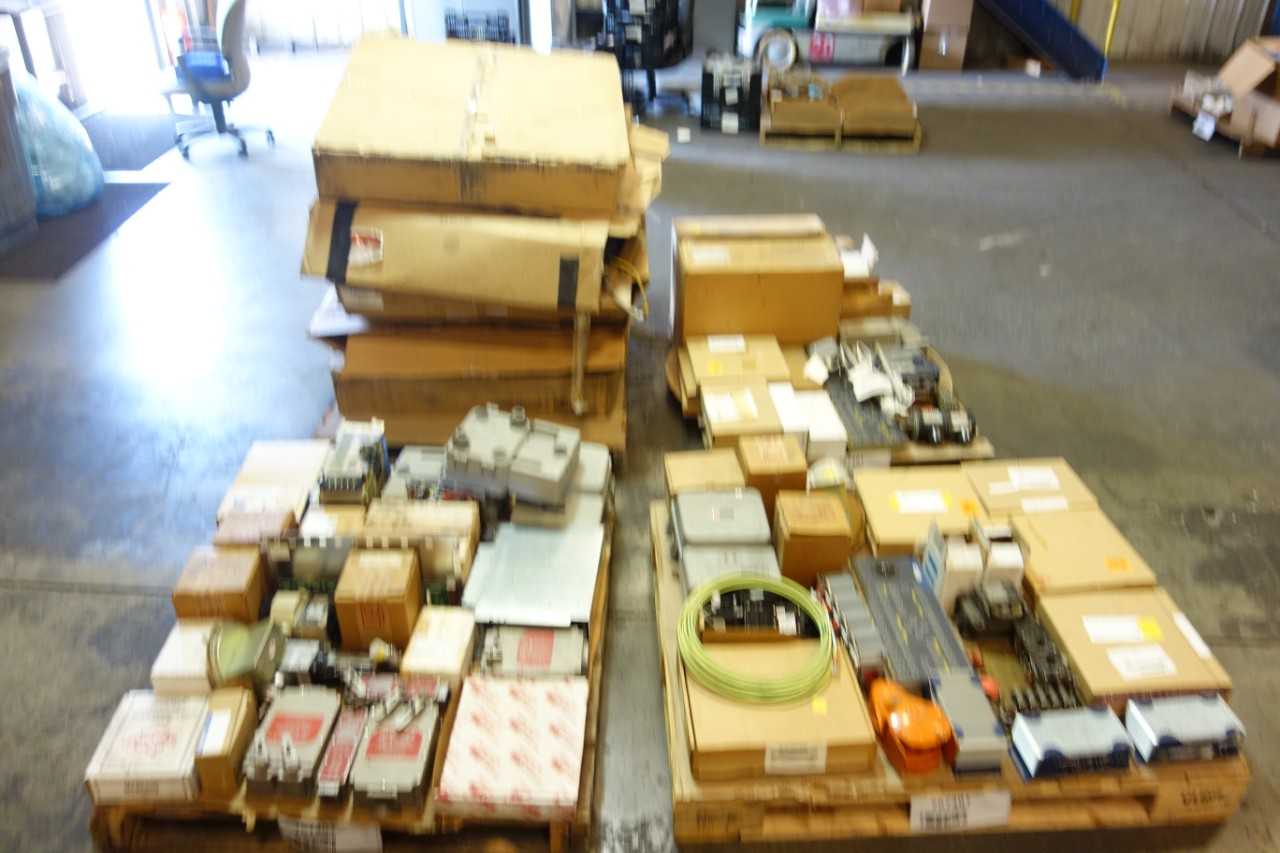 4 PALLETS OF ASSORTED ELECTRICAL AUTOMATION, ALARM SENSOR, CABLE-WIRE, CIRCUIT BOARDS, SWITCHES - ELECTRICAL COMPONENTS