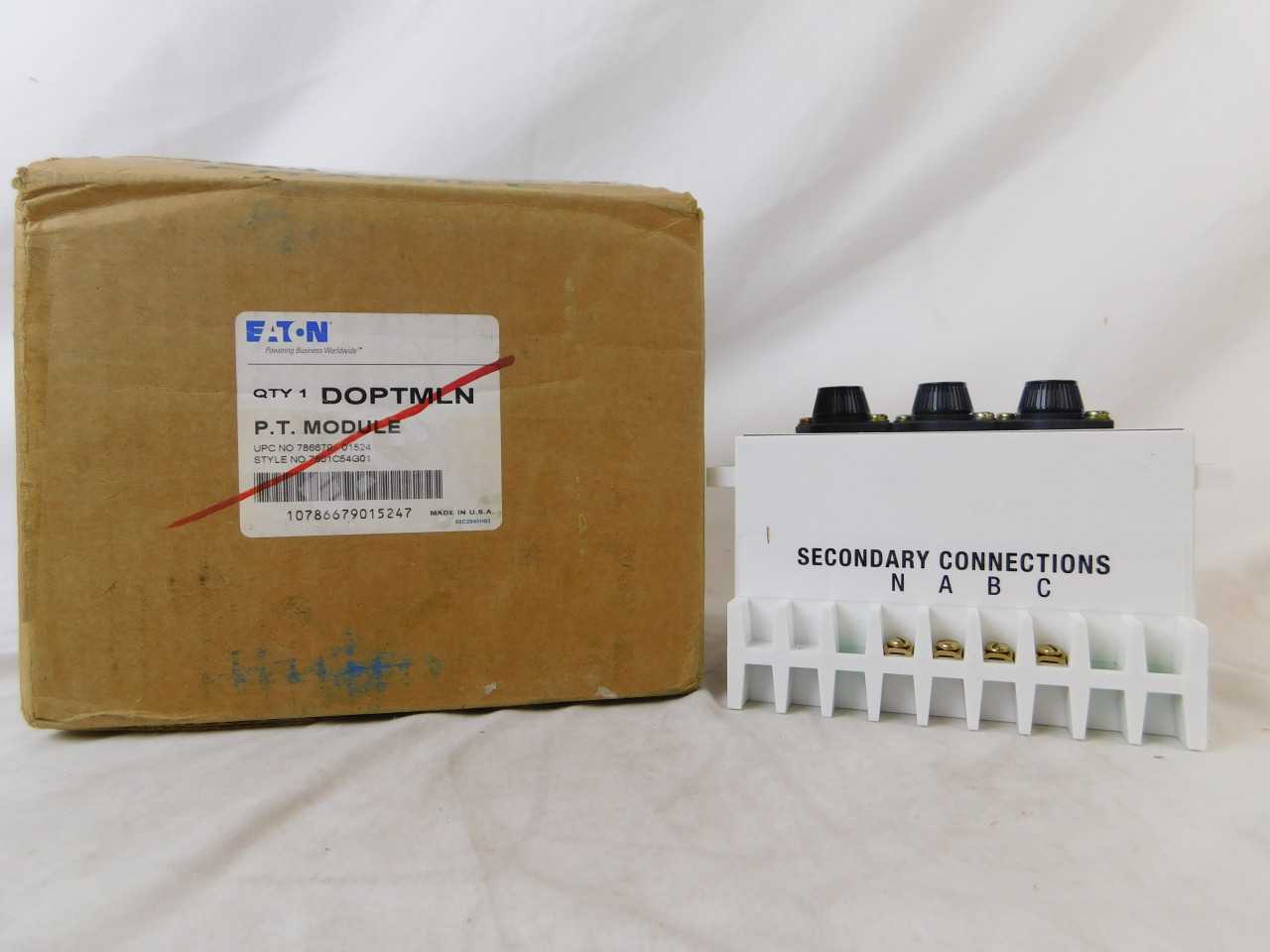 Quantity of 4 New Surplus Eaton DOPTMLN Transformer Accy Potential Transformer Module 600V 3 Ph - CONTROL TRANSFORMERS