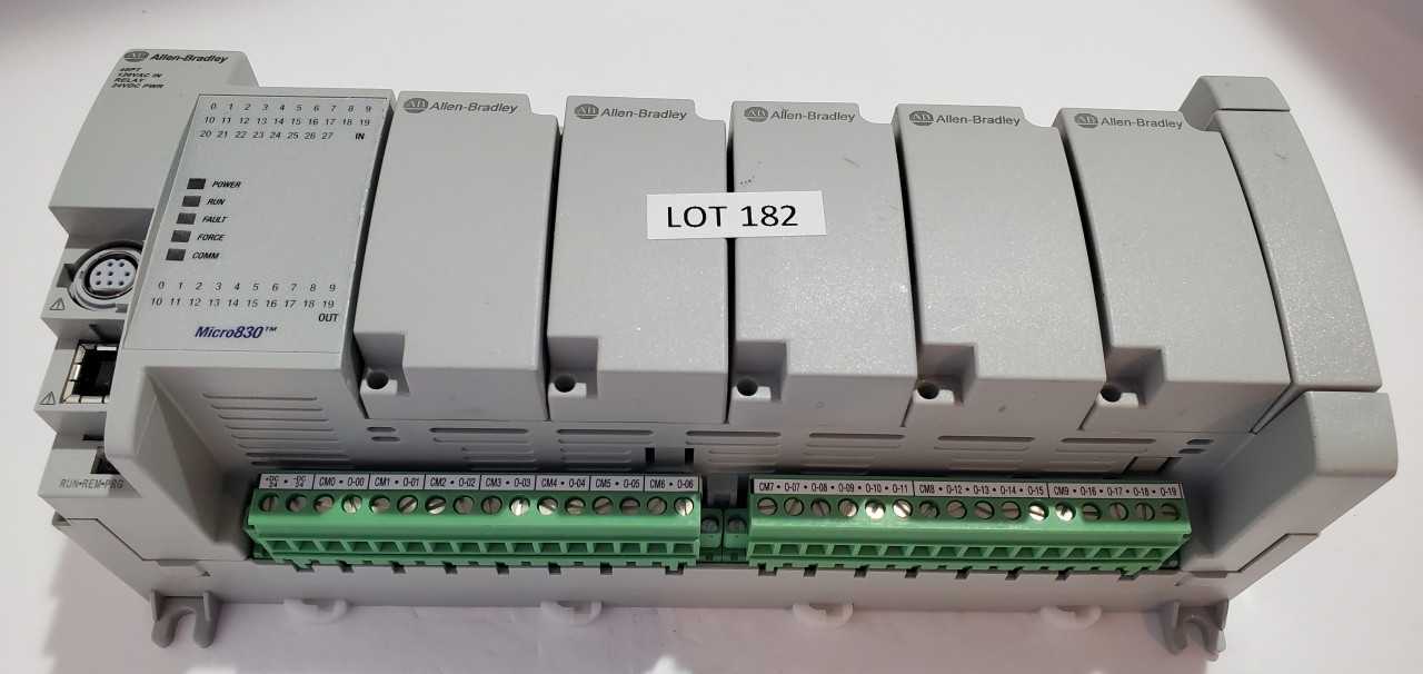 Allen Bradley Micro 830  2080-LC30-48AWB PLC - AUTOMATION & CONTROLS