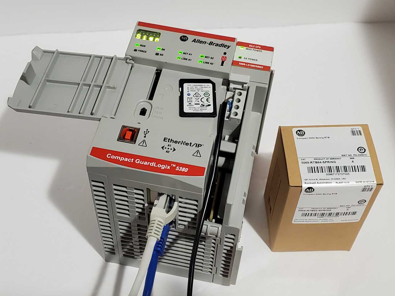 Allen Bradley CompactLogix 5069-L3100ERMS2 Plus Brand new 5069-RTB64 Spring - AUTOMATION & CONTROLS Allen Bradley CompactLogix 5069-L3100ERMS2 Plus Brand new 5069-RTB64 Spring - AUTOMATION & CONTROLS