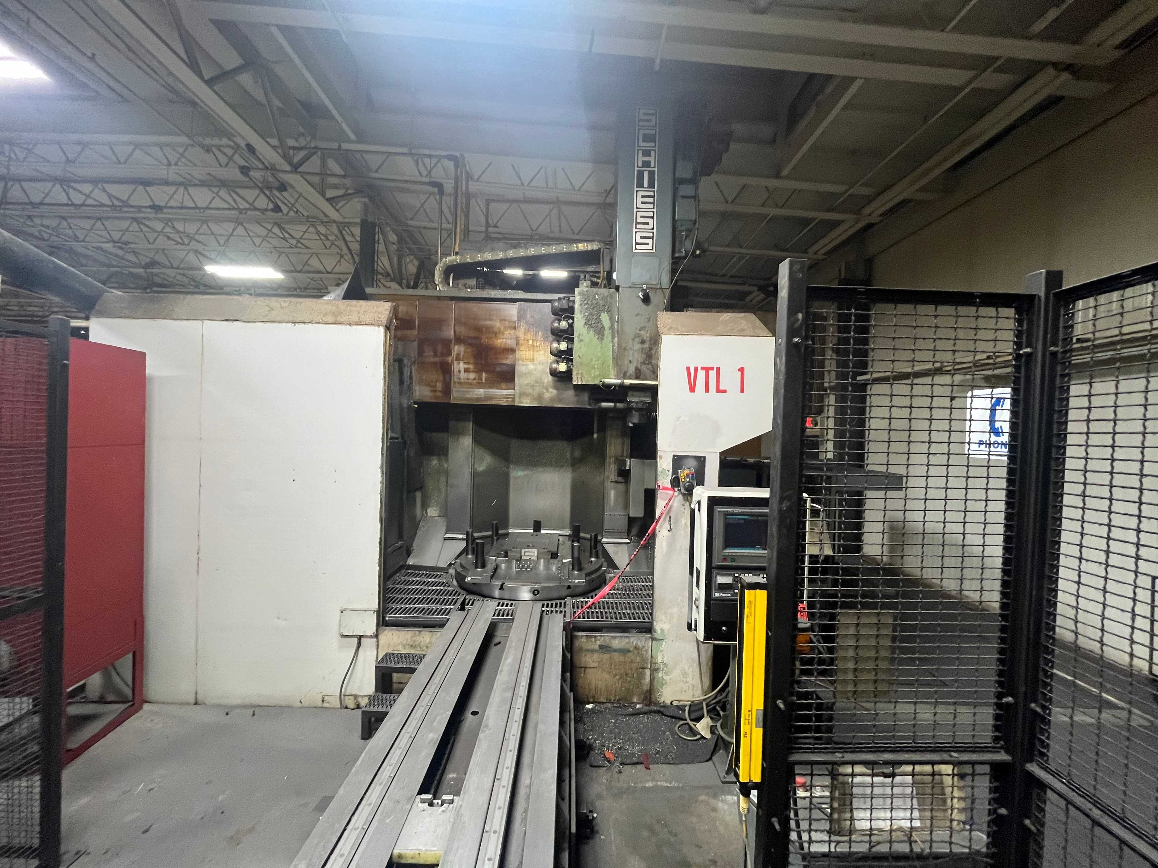 1993 Schiess Vertimaster 20 DSC 160 Vertical Turning Machine w/Fanuc 15TB Control w/Live Spindle - AUTOMATION & CONTROLS