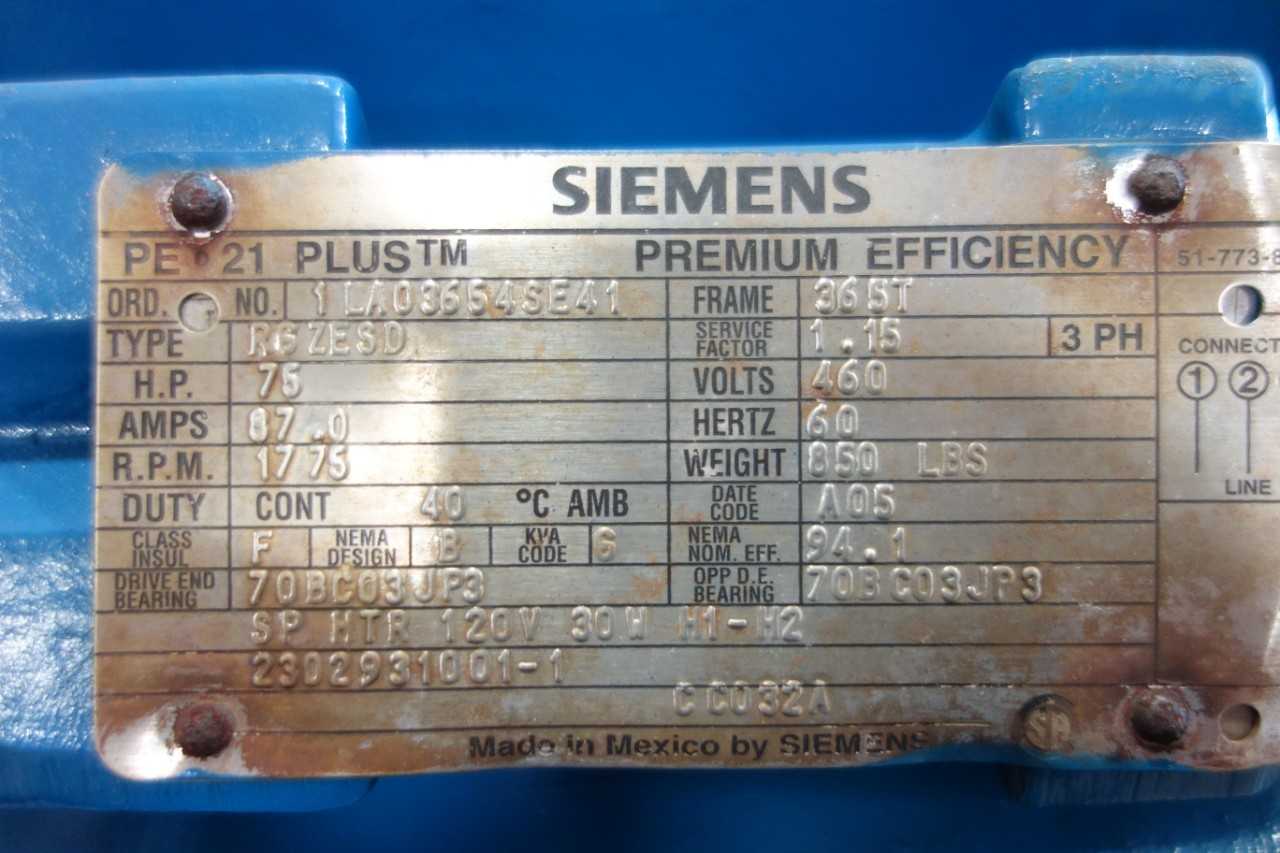 SIEMENS PLUS MOTOR - ELECTRIC MOTORS