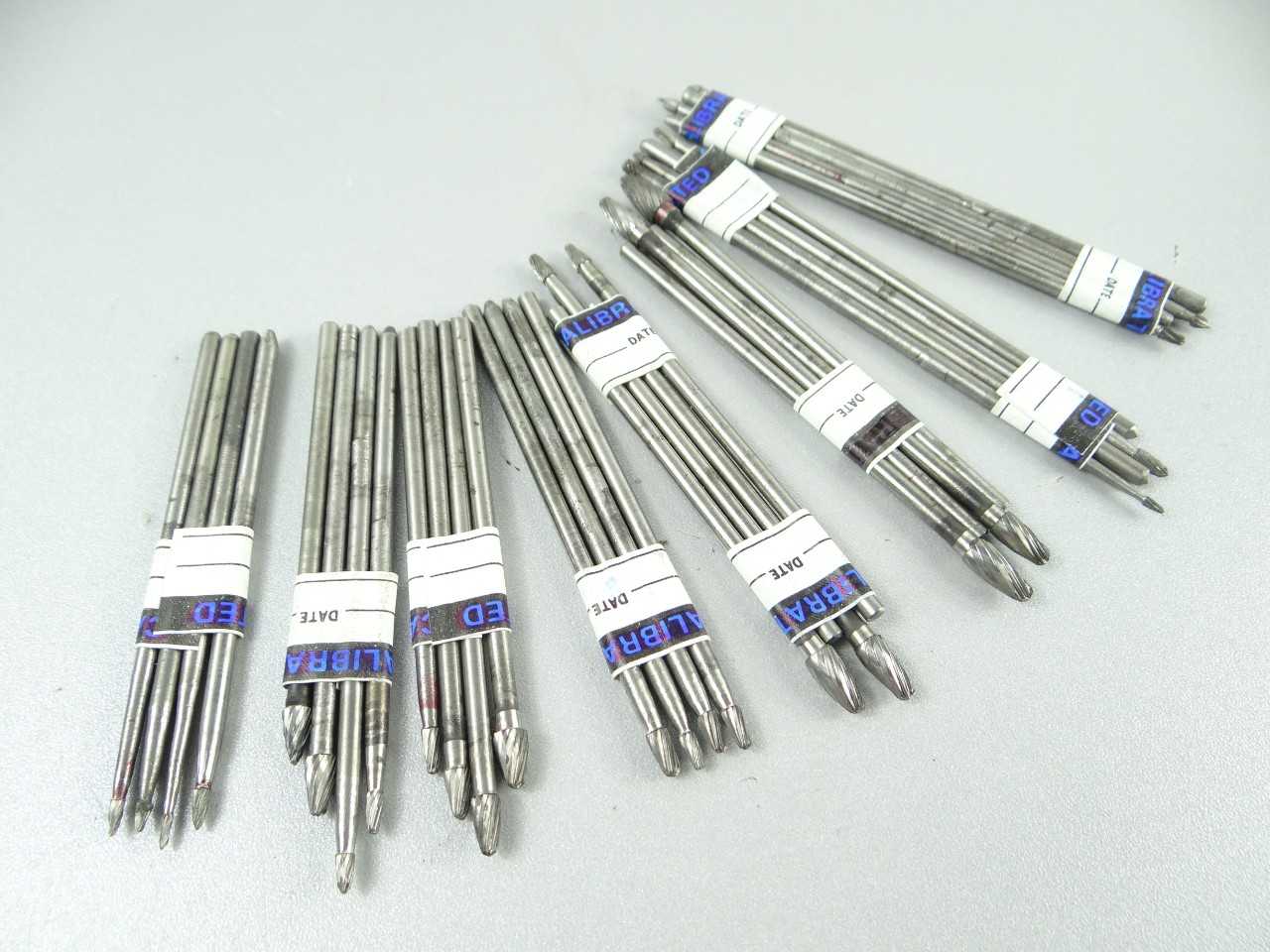 Lot of 32 Assorted Carbide Head Burrs - MACHINE TOOLING