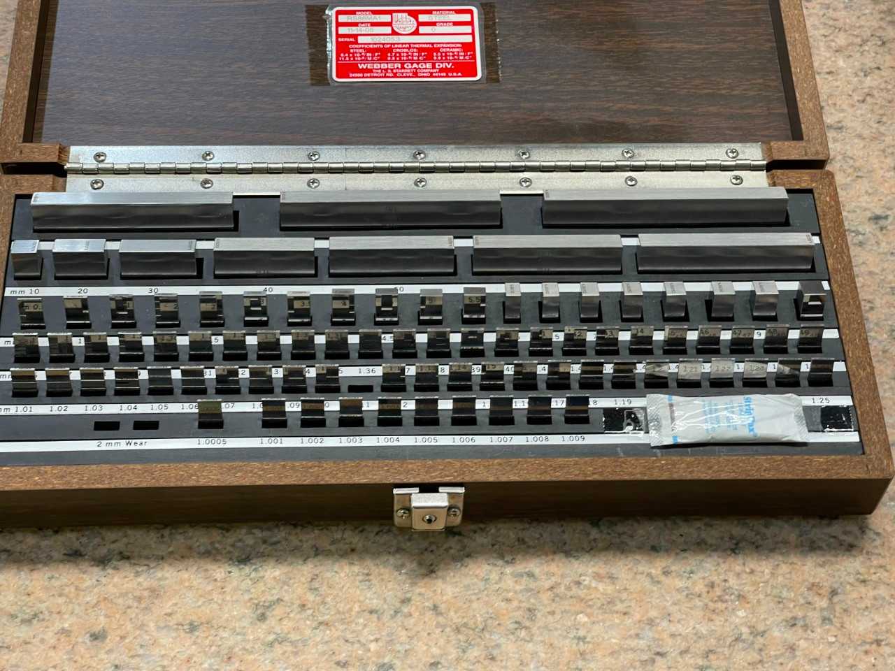 Starrett RS88MA1 Gage Block Set - ELECTRIC POWER TOOLS