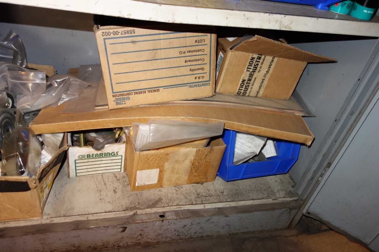 CONTENTS WITH CABINET, SAFETY & CLEANING SUPPLIES - TOOL STORAGE