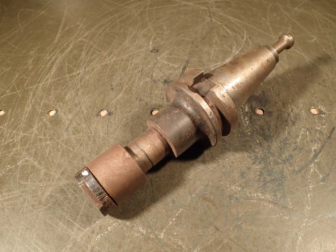 Lyndex 1" Dia x 2" Long Horizontal Mill Milling Arbor: BT-40 Taper Shank - MACHINING ACCESSORIES & TOOLING