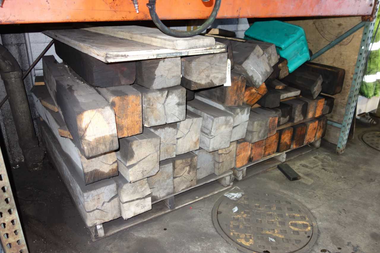 2 PALLETS OF ASSORTED WOOD BLOCKS - ELECTRIC POWER TOOLS